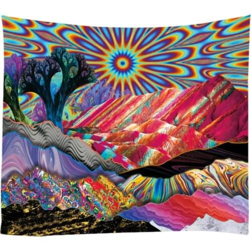 Creative 3D Dreamlike Fancy Painting Tapestry Wall Hanging Bed Spread Beach Towel Table Cloth Yoga Mat 250CM*180CM Large Size