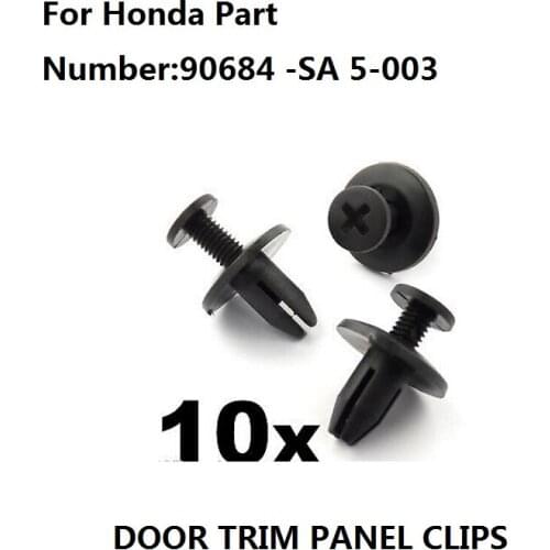 X10 For Honda 6mm Adjustment Screws Rivet- Trim Cockpit Clips for Caps,90684 -SA 5-003,New