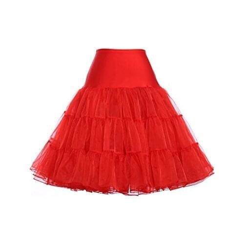 Womens 50s Petticoat Underskirt Retro Vintage Swing 1950s Rockabilly 2022
