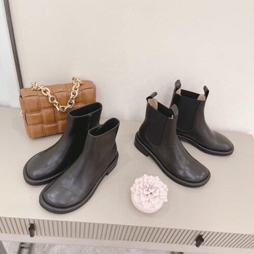 Ankle Boots For Woman Round Toe Women Boots Zip Genuine Leather 2021 Autumn Winter Women Shoes Hot Shoes Woman Fashion Ins Boots