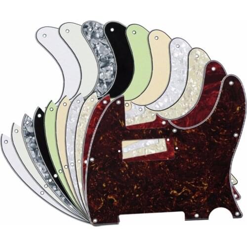 NEW 10pcs Mixed Colors Tele Guitar Pickguards Scratch Plate Mini Humbucker Pick Guard for 8 Hole USA Tele Style Guitar