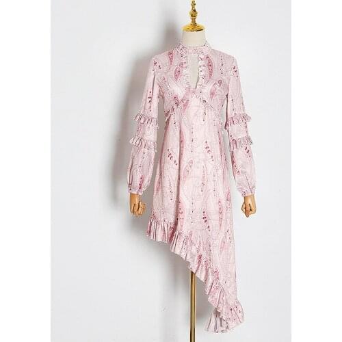 2021/45595 New Fashion Sexy Chiffon Dress in early autumn