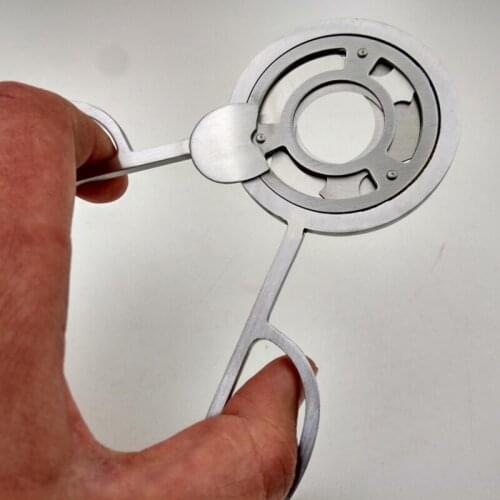 3 Blades Stainless Steel Silver Tone Cigar Cutter Pocket Gadgets Zigarre Cutter Knife Cuban Cigars Scissors