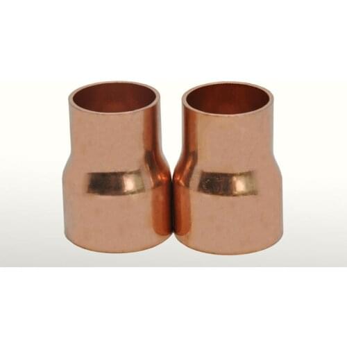 42mm X 19mm Inner Diameter Copper End Feed Straight Reducing Coupling Plumbing Fitting Scoket Weld Water Gas Oil