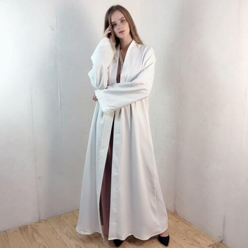 Abaya For Muslim Women Dress Kaftan Robe Trench Coats Femme Musulman Ensembles Abayas Hijab Caftan Dubai Turkey Islamic Clot8167