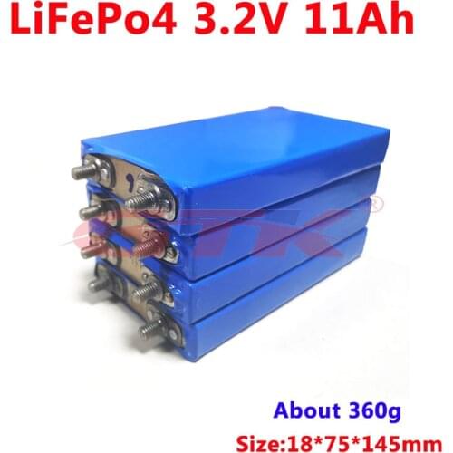 GTK 3.2v 10ah 11AH lifepo4 battery 30A discharge 10000mah cell aluminium case for 12v 10ah battery DIY pack power tools E-bike