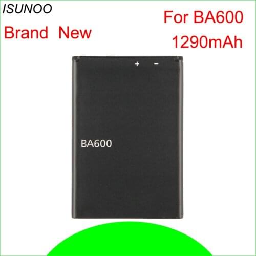 ISUNOO 5pcs/lot 1290mAh BA600 Phone Battery For Sony Xperia U ST25I St25a St25 Kumquat Li-ion Battery