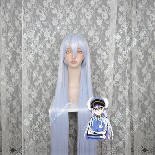 Anime ISLAND Ohara Rinne Wig Cosplay 100cm Long Straight Royal Purple Heat Resistant Synthetic Hair Wig + Wig Cap