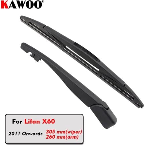 KAWOO Car Rear Wiper Blades Back Window Wipers Arm For Lifan X60 Hatchback (2011 Onwards) 305mm Auto Windscreen Blade Styling