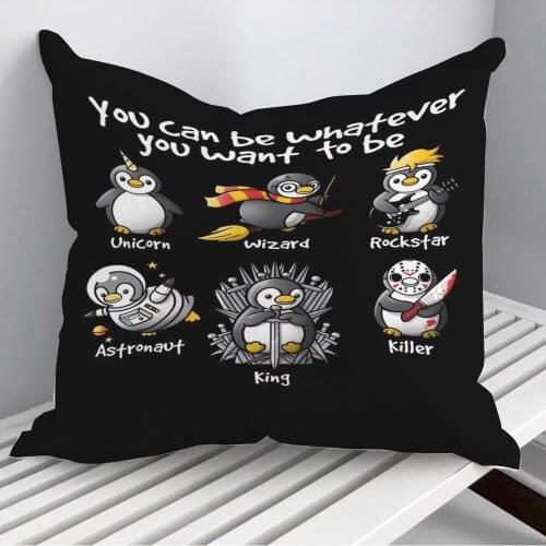 Be whatever you want to be Throw Pillows Cushion Cover On Sofa Home Decor 45*45cm 40*40cm Gift Pillowcase Cojines Dropshipping