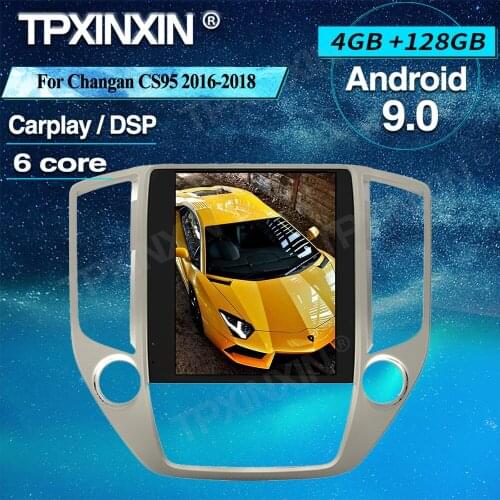 Carplay Android 128G For Changan CS95 2016-2018 Tesla Style Screen Car GPS Navigation Multimedia Autoradio Video Player Headunit