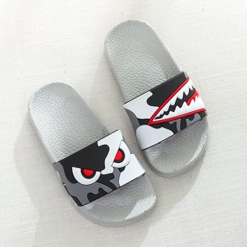 Children slippers boys shoes summer kids baby boys non-slip footwear girls baby indoor bathroom shoes beach soft slippers