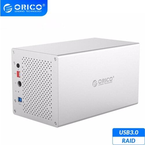 ORICO WS Series 3.5'' 4 Bay USB3.0 HDD Docking Station With Raid Support 40TB Aluminum 5Gbps HDD Enclosure 12V Power HDD Case