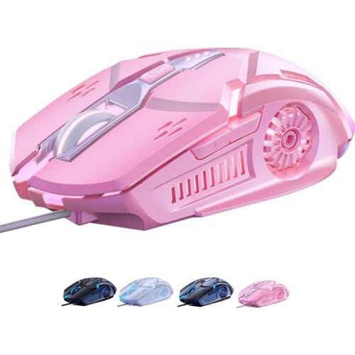 Gaming Mouse Ergonomic 6 Button 2400DPI Rechargeable Computer Gamer Mice Silent mute Mause with Backlight for PC laptop 2021