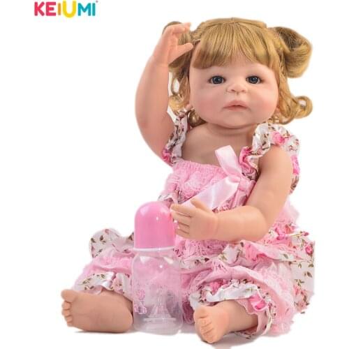 Special 22 Inch 55 cm Reborn Baby Girl Full Silicone Body Reborn Dolls Realistic Kids Playmates Baby Toys Girl Birthday Gifts