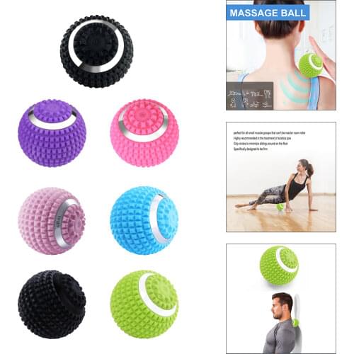 Massage Ball USB 10cm Spiky Massage Roller Full Body Exercise Vibrating Ball