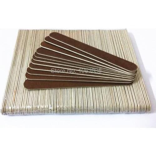 Free Shipping 300 PCS Mini Wood Nail Files Wood Files Manicure and natural nail file 180/180