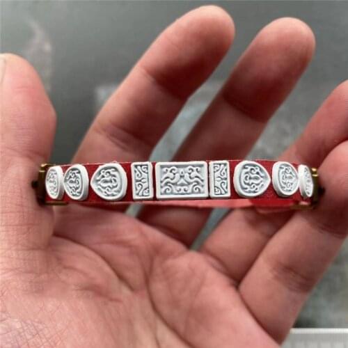 1/6 Scale Ancient Emperor Jade Belt Model for 12in Action Figure Male Soldier Body Accessories Toy