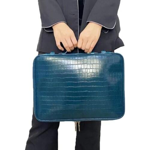 New Business Handbag Women Laptop Shoulder Bags For 13 inch Laptop Casual Travel PU Crocodile Bags Hot Slaes