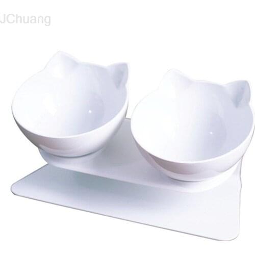 15 Degree Basin Oblique Mouth Double Bowl Dog Bowl Pet Cat Dog Food Bowl Anti-vomiting Ortopedic Cat Bowl
