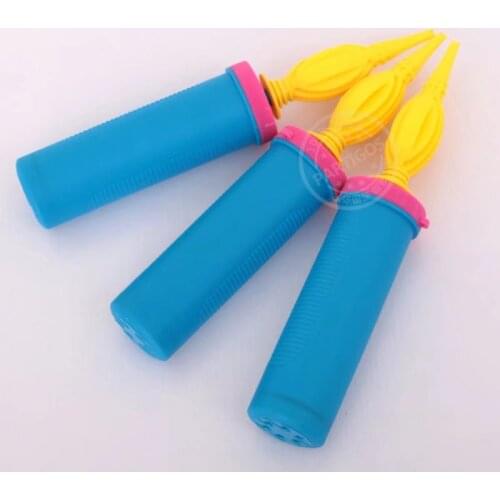 1pcs High Quality Plastic Hand Soccer Needle Ball Party Balloon Inflator Air Pump NEW foot balloon free shipping