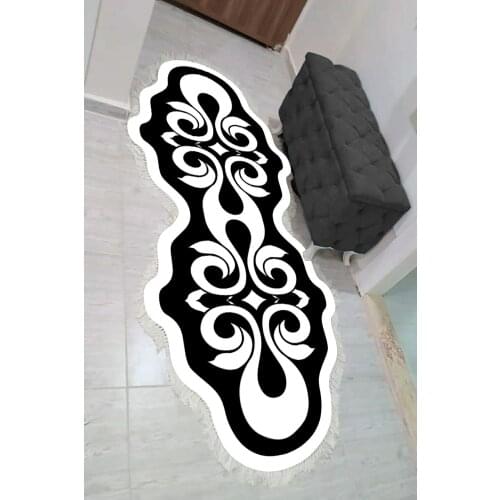 Luxury Black 3D Printing Carpets for Living Room Bedroom Area Rugs Geometric Alfombra Home Office Mat Round Carpet ковер tapis