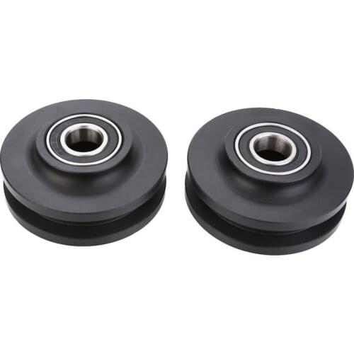 2PCS double bearing barn door pulley American sliding door pulley cabinet window pulley