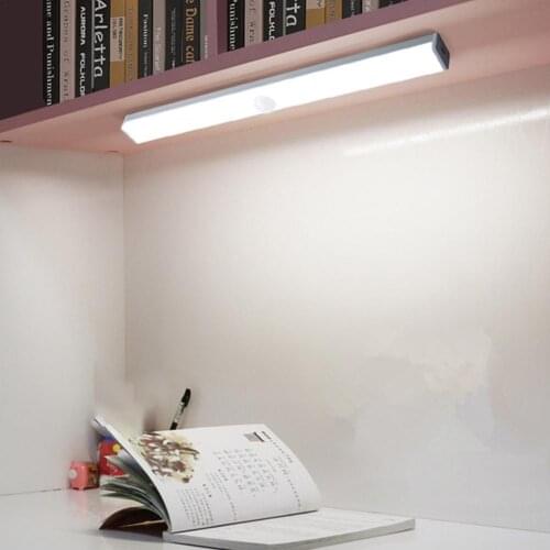 Sensor Lamp Wardrobe LED Night Lights USB Rechargeable LED Strip Sensor Light Cabinet Light Home Desk Lamp
