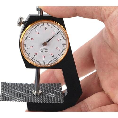 0-10mm Dial Thickness Gauge Leather Paper Thickness Meter Tester For Leather Flim Paper Tool