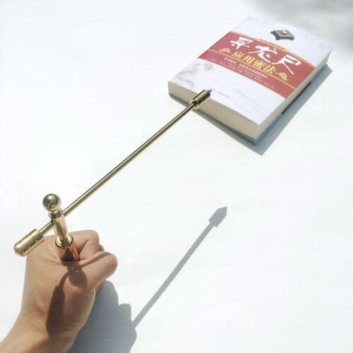 Divining Pendants pendulum reiki Pendant chakra Amulet Dragon Rule Energy Tower Pyramid Brass feet water pulse detection rod