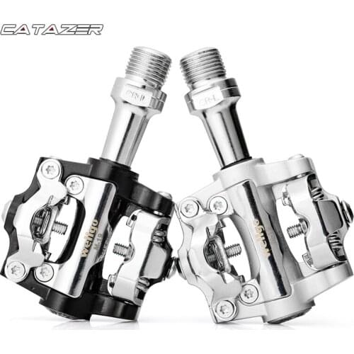 Bicycle Pedal Aluminum Alloy MTB Mountain Bike Pedals Sealed Bearing Non-Clips Pedal Self-locking Pedal SPD Bicycle Pedals