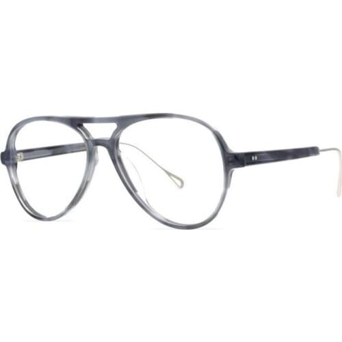 Vintage Pilot Design Acetate Glasses Unisex Progressive Multi-focal Lens Optical Eyewear Goggle See Near Far Reading Eyeglasses