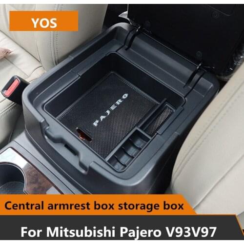Car armrest box storage box For Mitsubishi Pajero V93 V97 V98 car storage box interior modification