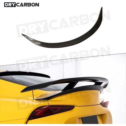 For Toyota Supra High Quality Carbon Fiber Rear Spoiler Wing Black Finish 2019 - 2020 FRP Car Styling