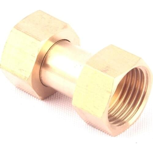 1pc 1/2 Inch Brass Adapter Female Thread Brass Straight Connector Home Water Heater Fitting