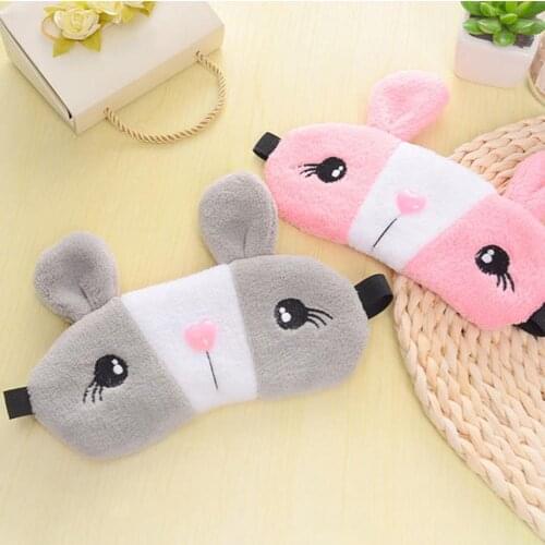 1PC Cartoon Rabbit Eye Sleeping Mask Cold Gel Eye Care Ice Compress Blue Eye Fatigue Relief Cooling Eyes Cover Patch