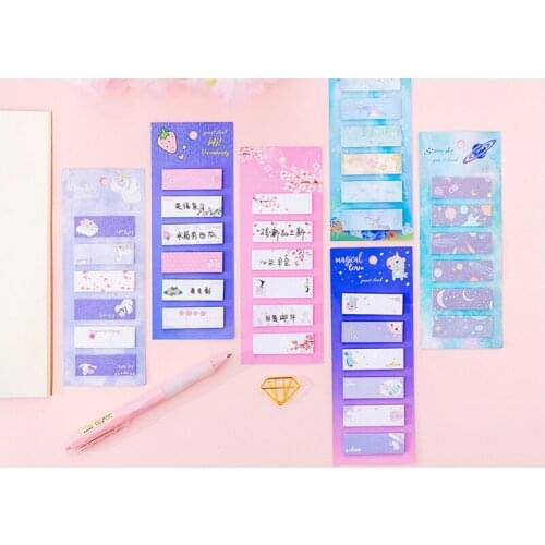 1pack/lot Cartoon Creative Combination N Times Six Style Selections Bookmark Stationery School Supplies