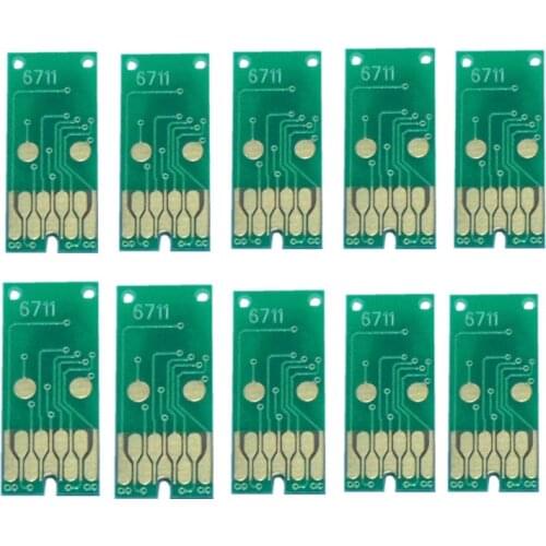 5pcs T6711 Maintenance Ink Tank Chip for Epson WF-3520 3530 3540 7510 7520 3620 3640 7110 7610 7620 7710 7720 7715 7210