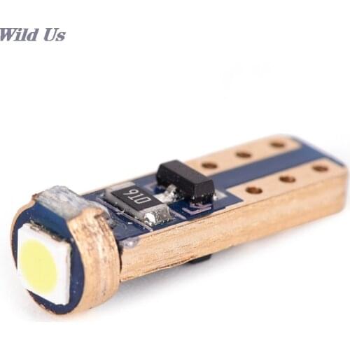 10pcs X T5 3030 12V Canbus 37 70 73 74 W5W LED 1SMD White borad Light Bulb