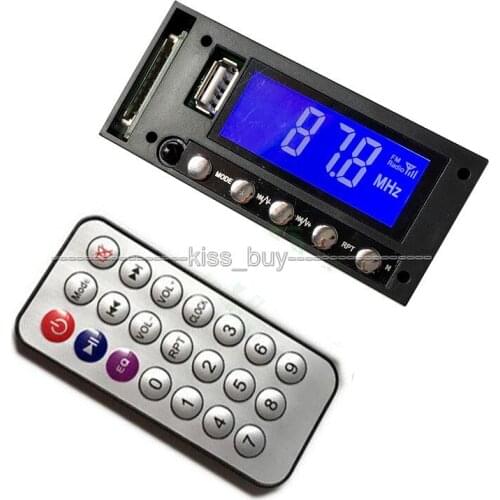 12v Bluetooth MP3 Player Module SD USB digital LED FM Radio Stereo Sound Mp3 decoder board for Car power Amplifier