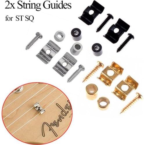 2pcs Metal Electric Guitar String Retainer String Buckle Holders For Strat St Sq Stringed Instruments Guitarra Parts Accessories