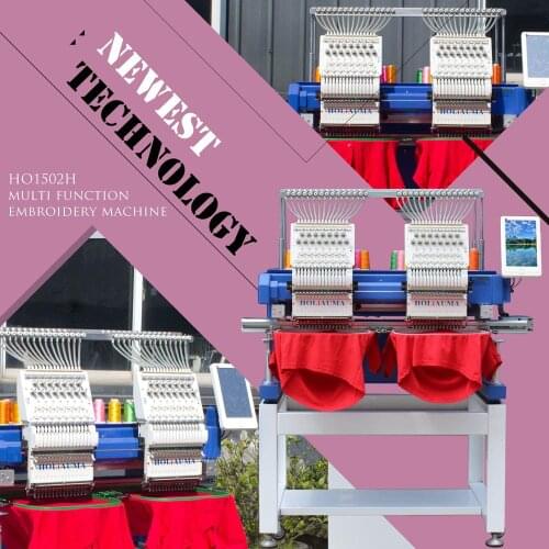 3 Years Quality Warranty!!!used T Ajima/brother double head computerized embroidery machine price in india for hat/flat/garment