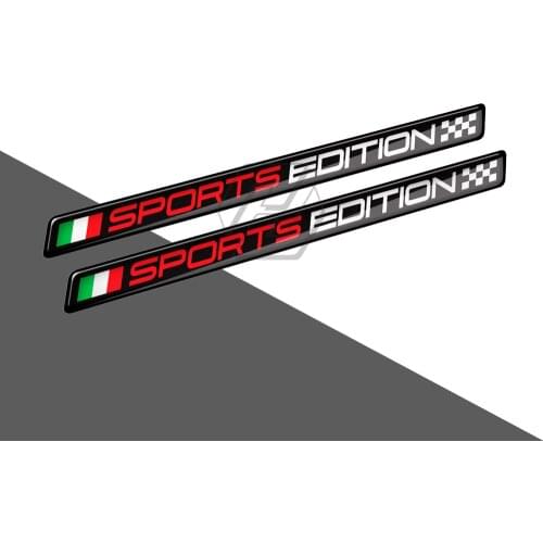 3D Resin Motorcycle Decal Italy Sports Edition Sticker Case for Ducati Monster Aprilia Vespa Decals