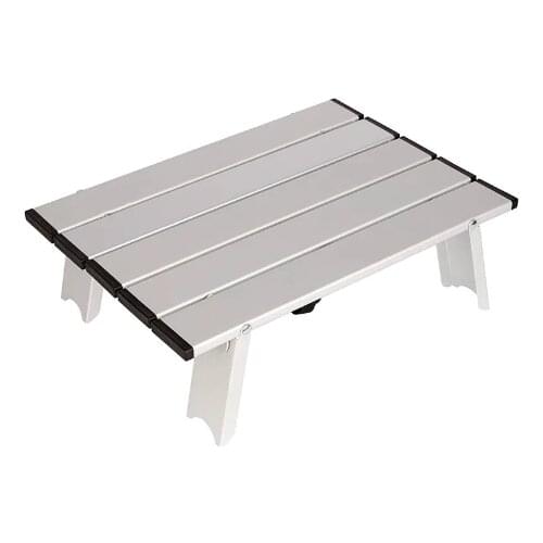 Aluminum Outdoor Folding Table Beach Camping Backpacking Portable Table Carry Bag Ultralight Mini Garden Furniture Picnic Desk