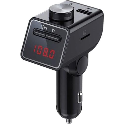 SOONHUA Car Charger Car MP3 Player Wireless Hands-Free Kit With LED Display 3.1A Dual USB Port Car Chargers Dropshipping