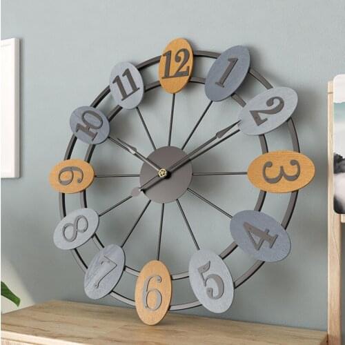 50cm Large Silent Wall Clocks Modern Design Clocks For Home Decor Office European Style Hanging Wall Watch Clocks Home Decor