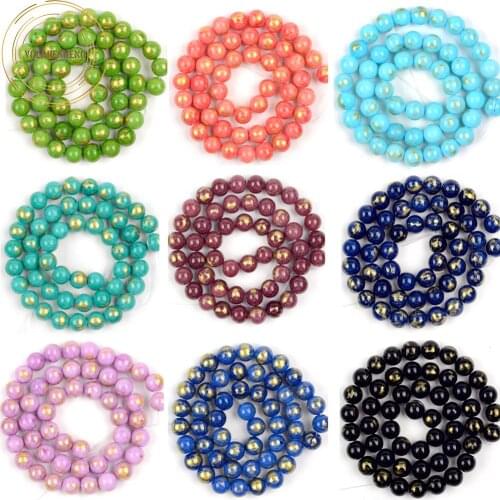 Factory Price Multicolor Lapis Lazuli Jades Round Beads 4/6/8/10mm Natural Stone Beads For Jewelry Making Diy Braclelet 15