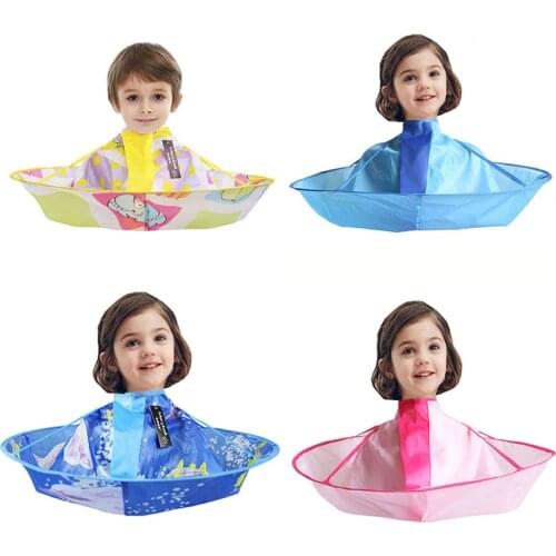 Children boys and girls DIY hair cutting cloak cloak wrapped hair shaving apron hairdressing barber household cleaning protector