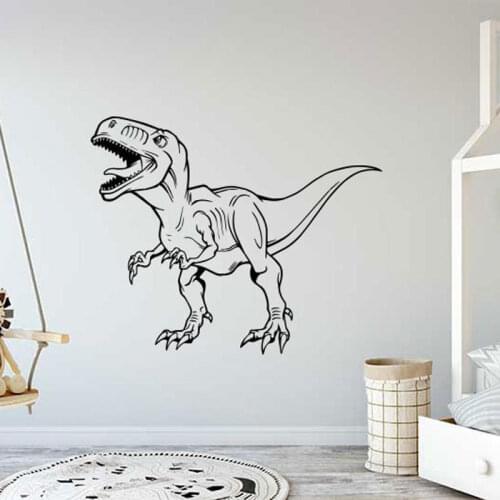 Dinosaur Dino T-Rex Animal Kids Room Wall Sticker Jurassic Park Wall Decals For Childrens Bedroom Playroom Murals Wallpaper 4519