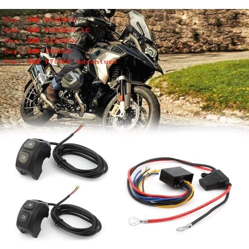 For BMW R1200GS R 1200 GS R1250GS F850GS F750GS ADV Adventure LC Motorcycle Handle Fog Light Switch Control smart relay Harness